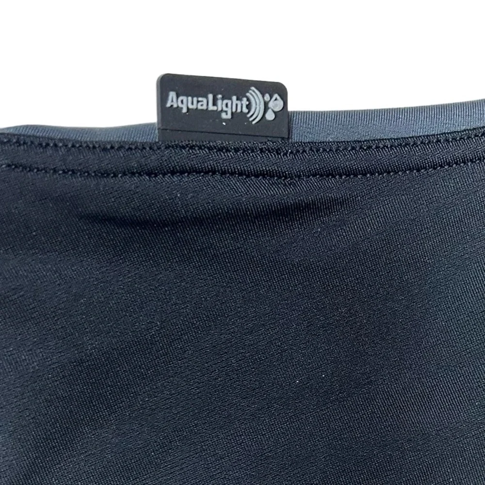 AQUA SPHERE Girl’s One Piece Swimsuit Black, Blue and Gray Size 5-7